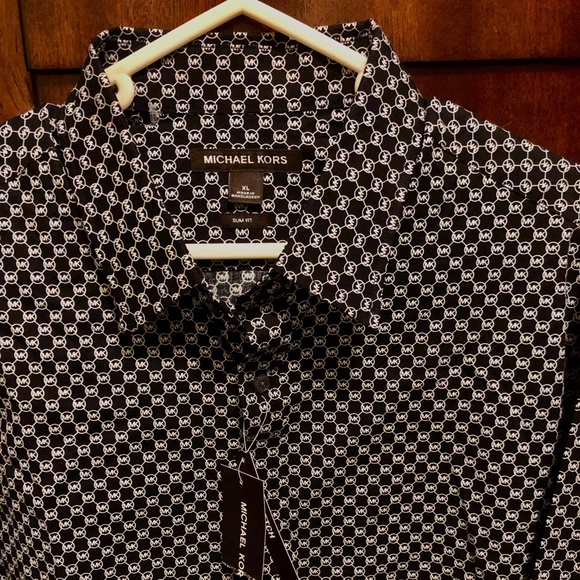 MICHAEL Michael Kors Shirts Michael Kors Mens Long Sleeve Dress